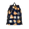 thumbnail image 4 of Casual Canvas Backpack Without Interlayer Large Capacity Stick Bag Design For Outdoor Shopping Office Outdoor Sports Plaid Fall Camo Royalblue_1 Medium, 4 of 7