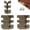 Bronze*10pcs, variant on Metal Corner Protector, Heavy-Duty Brass Skirting Board Guards 5/10Pcs, Prevent Scratches & Wear, Durable Corner Protection for Home, Office, High-Traffic Areas