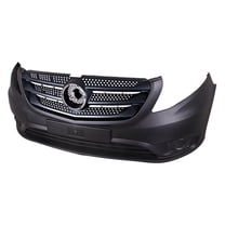 New Aftermarket  Black Front Bumper Cover Replaces 44788504259B51 Without Fog Light Holes fits 2016-2021 Mercedes-Benz Metris