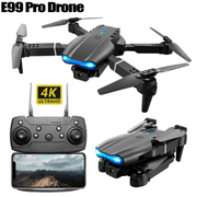 Drone X Pro 4K HD Selfie Dual Camera WIFI FPV GPS Foldable RC Quadcopter UK