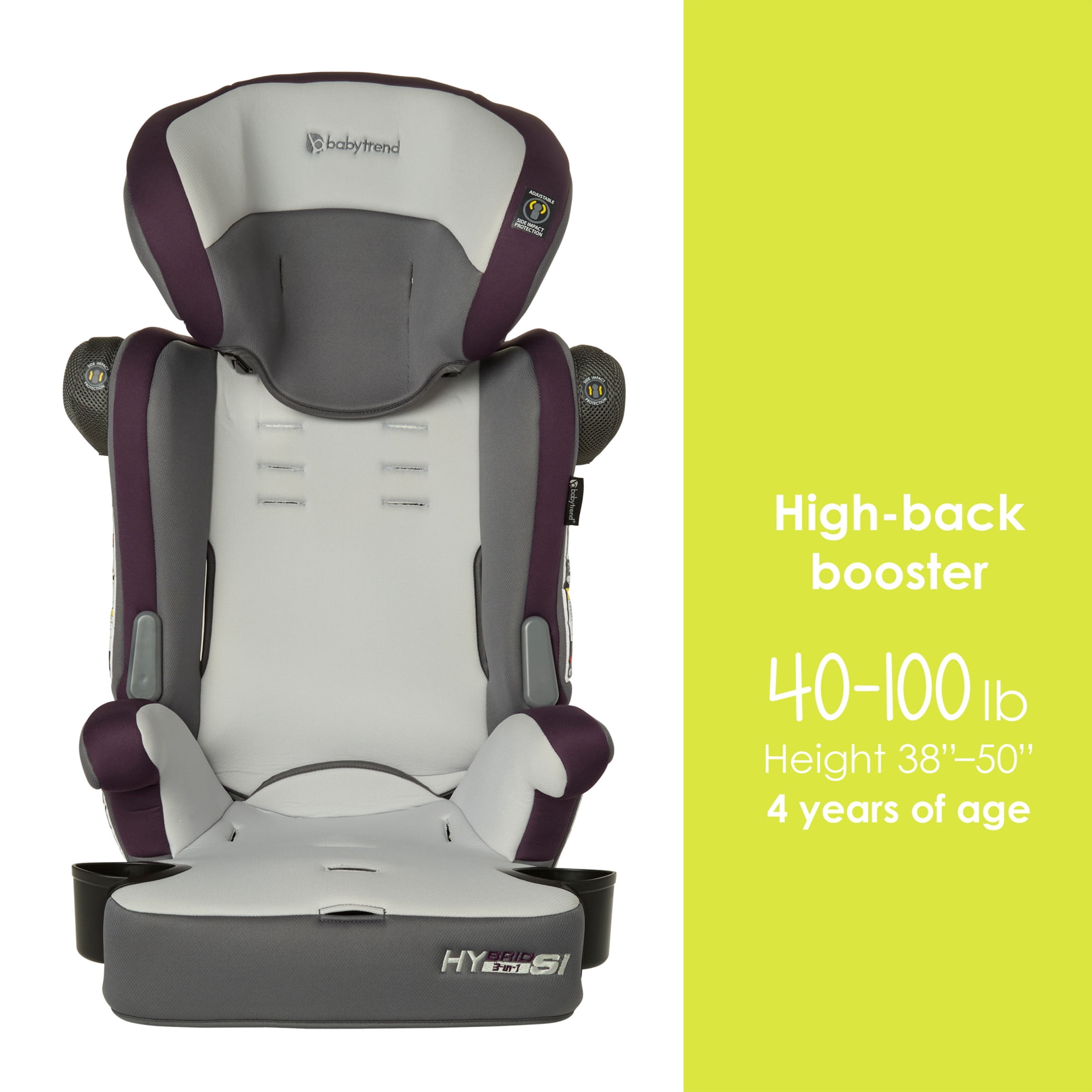 Baby Trend Hybrid 3-in-1 Combination Booster Seat with Side Impact Protection