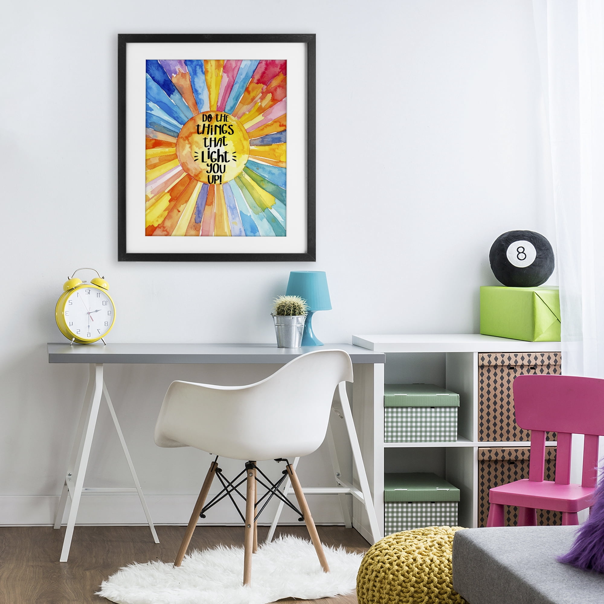 Stupell Industries Things That Light You Up Black Framed Print Under Glass, design by Shelly Craig