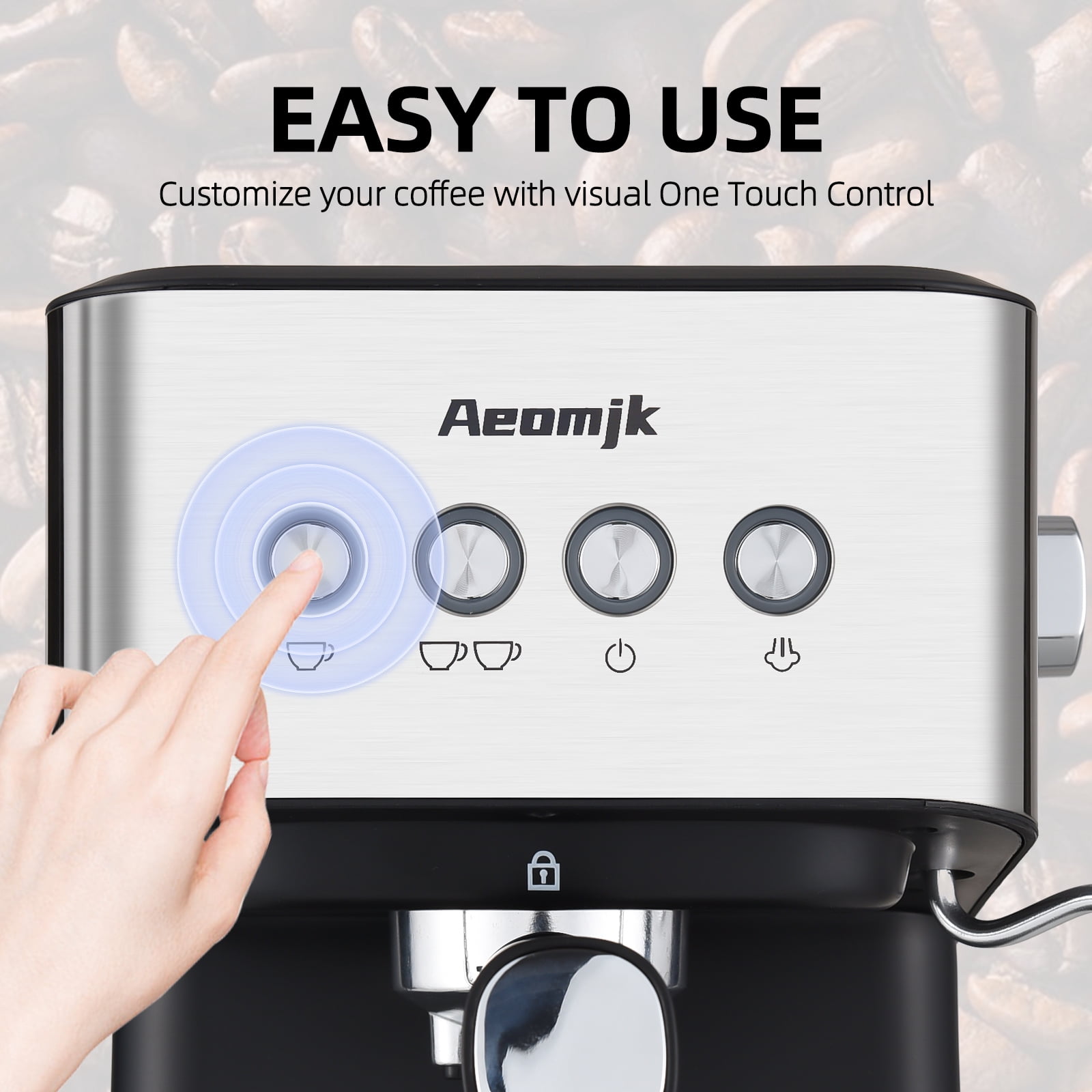 Coffee Maker,1.5l Water /coffee Water /coffee Spoon / 1.5l Water Wand / 15 Bar Espresso Bar Espresso 1050w Coffee Maker Wand / 1.5l Coffee With Cappuccino/la Buzhi Siuke Dsfen