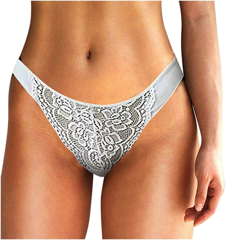 HUPOM Boyshort Underwear For Women Panties In Clothing Thong Leisure Tie  Seamless Waistband White M