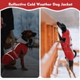 thumbnail image 5 of Kuoser Warm Dog Coat Reflective Dog Winter Jacket with High Collar, Red, S, 5 of 7