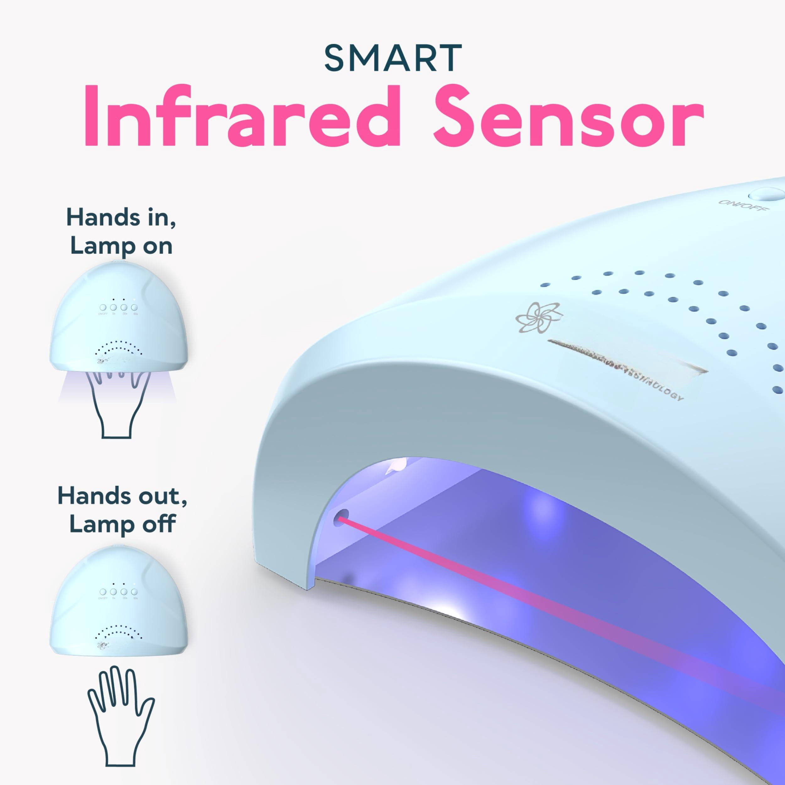 Dryer  Uv Light For Gel Polish Professional Led Lamp With 3 Timer Settings Art Tools Auto Sensor Sunone Blue