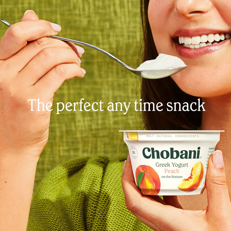 Chobani Non-Fat Greek Yogurt with Probiotics, Plain 5.3 oz