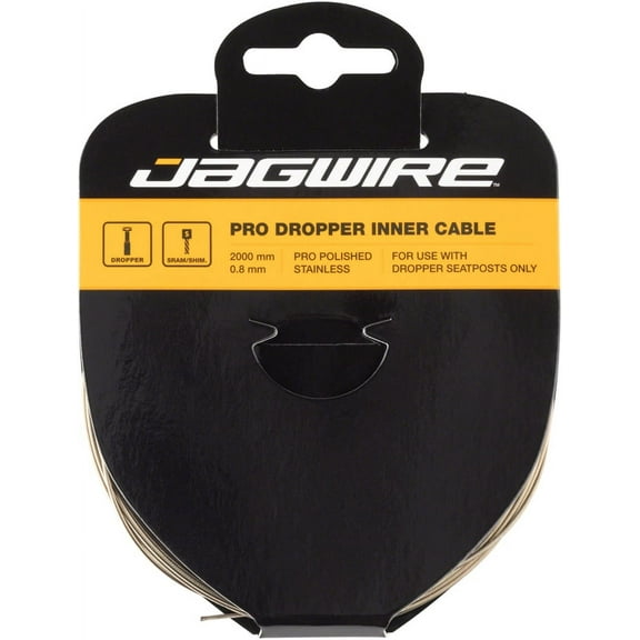 Jagwire Pro Dropper Inner Cable - 0.8 x 2000mm, Polished Stainless Steel