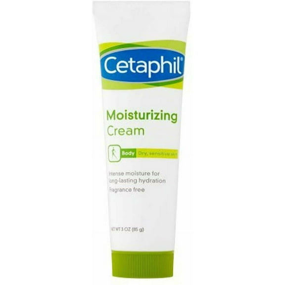 Cetaphil Moisturize & Hydrates Sensitive Skin Cream Lotion, 3 oz, 3 Pack