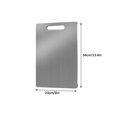 thumbnail image 2 of YoGold Stainless Steel Cutting Boards For Kitchen, Pure Cut Cutting Board, Food Grade Quality,Easy To Clean And Will Not Absorb Odors, Suitable For Outdoor Camping Meat Vegetables Fruit A, 2 of 2