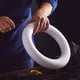 thumbnail image 5 of Artesanía de espuma sin terminar, artesanía de espuma para manualidades, anillo circular de espuma, corona de espuma para manualidades, pintura artesanal, 5 of 8