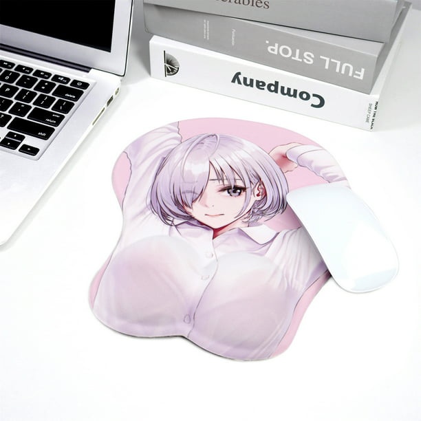 Anime Mouse Pads with Wrist Rest Gaming 3D Mousepads Anti-Slip Office Desk  Mat 