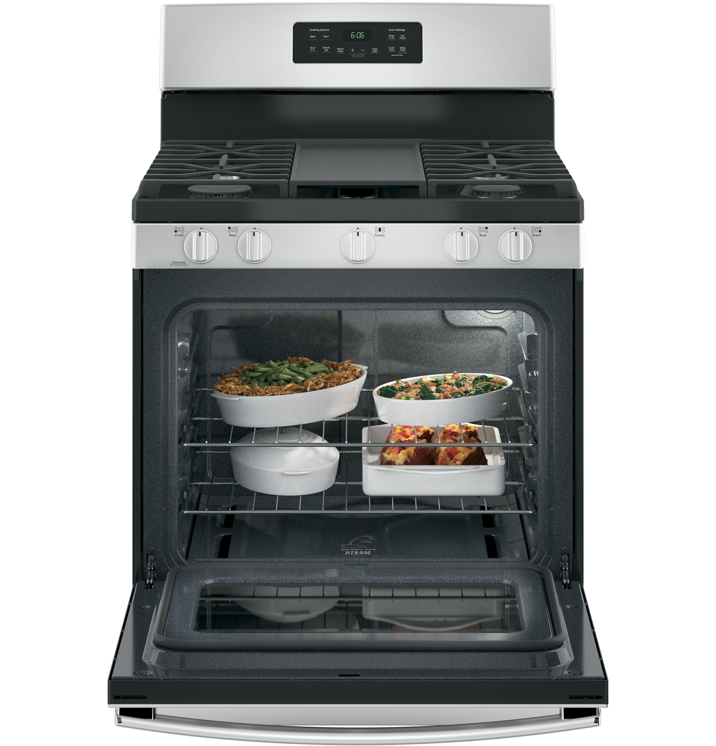GE Free-Standing Gas Range with Edge-to-Edge Cooktop Togo Ubuy