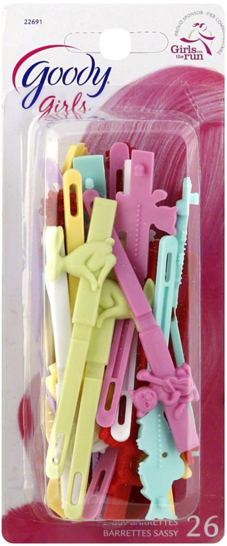 Goody Goody Girls Hair Barrettes Assorted Colors 26 Ea Pack Of