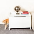 thumbnail image 4 of Designer Pet Products White Catbox Litter Box Enclosure – Modern Large, 4 of 9
