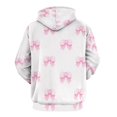 thumbnail image 3 of Pink Bow Pattern Men's Women New Sweatshirt Hoodie Men's Plus Size Sweatshirt Hooded Sweatshirt 3d Printed Street Men's Cloth, 3 of 6