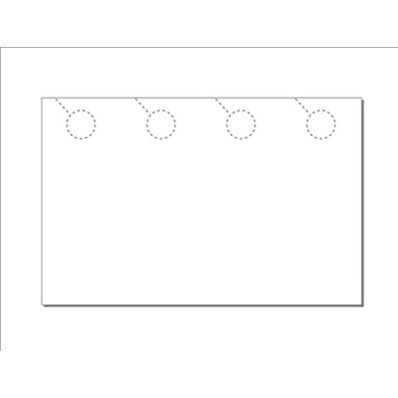 Blank Door Hangers (4.25" x 11"), 4-UP on 11" x 17" White Cvr Paper - 100 Sheets