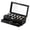 Black, variant on Watch Case with 12 Compartments and Drawer Elegant Watches Storage Organizer