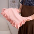 thumbnail image 4 of KGJQ Placemat with Ruffle Edge, Heat Resistant Table Mat, Rectangular Placemat Fabric Coaster for Home Party Dining Table Decor, 4 of 8