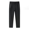 thumbnail image 3 of Tittly Palazzo Pants Sweatpants Women Stretch Active Women Unisex Quick Drying Pants Breathable Loose Pants Womens Cool Stretch Pants With Zipper Pockets Baggy Pants Women's Pants BK1 L, 3 of 6