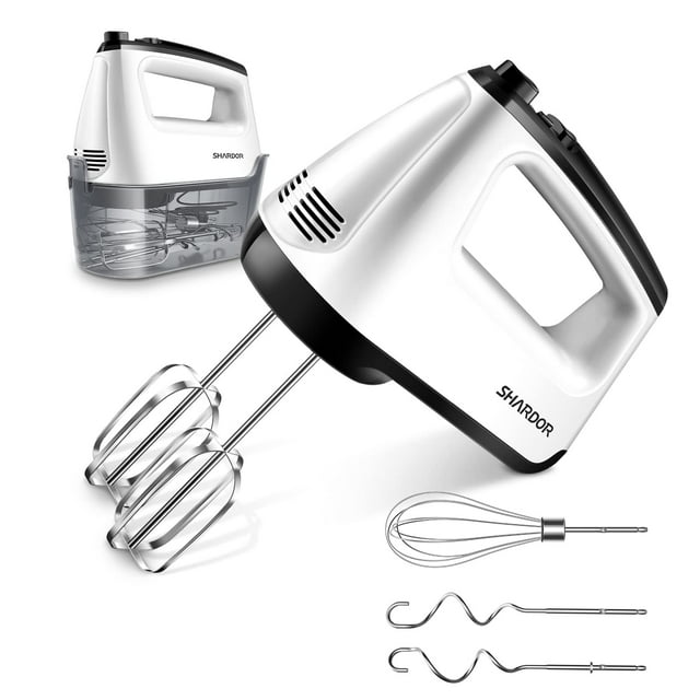 Batidora de mano SHARDOR Electric 250W 6 velocidades con 5 accesorios