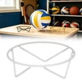 thumbnail image 1 of Ball Rack Storage Shelf,Outdoor Ball Storage,Versatile Space Saving Basketball Holder, Basketball Stand for Football, Rugby, Volleyball, Gym(White), 1 of 9
