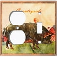 thumbnail image 6 of Metal Light Switch Plate Cover Cute Countryside Pig Animal Farm ANM005, 6 of 15