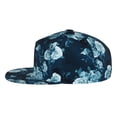 thumbnail image 3 of Daiia Ink Rose print Flat Bill Hats Flat Brim Trucker Cap Baseball Cap Adjustable Classic Low Profile Hat Unconstructed Plain Cap, 3 of 9