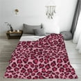 thumbnail image 5 of Vsdgher Rose Leopard Print Ultra-Soft Micro flannel Blanket Throw Blankets for Couch Sofa, Bed (4 sizes)-60"x50", 5 of 7