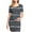 Gray, variant on gakvbuo Maternity Dress For Photoshoot Womens Short Sleeve Breast-Feeding Maternity Nursing Dress Bodycon Pregnancy Scoop Neck Ruched Midi Fitted Dresses For Women 2299