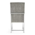 thumbnail image 5 of Manhattan Comfort Element 18.9" Velvet Dining Chair in Steel Gray, 5 of 5