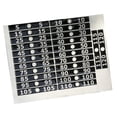thumbnail image 4 of amagogo Fitness Equipment Accessory Weight Stack Labels PVC Weighted Tags Sheet for Home, 4 of 10