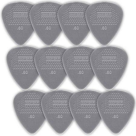 Dunlop Fingerboard - Dunlop Nylon Standard Guitar Picks - 12-Pack - .60mm - Light Gray