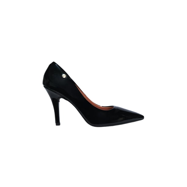 Zapatilla charol mujer Vizzano 11841101 tacón 9 cm punta fina negro 23