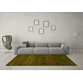 thumbnail image 3 of Ahgly Company Machine Washable Indoor Rectangle Abstract Yellow Modern Area Rugs, 7' x 9', 3 of 4