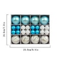 thumbnail image 2 of Lilixerw 40-Pack Painted Christmas Balls Ornaments,Multi-Size Shatterproof Xmas Balls Hanging Decoration for Xmas Tree,Home Party Decor,Blue, 2 of 2