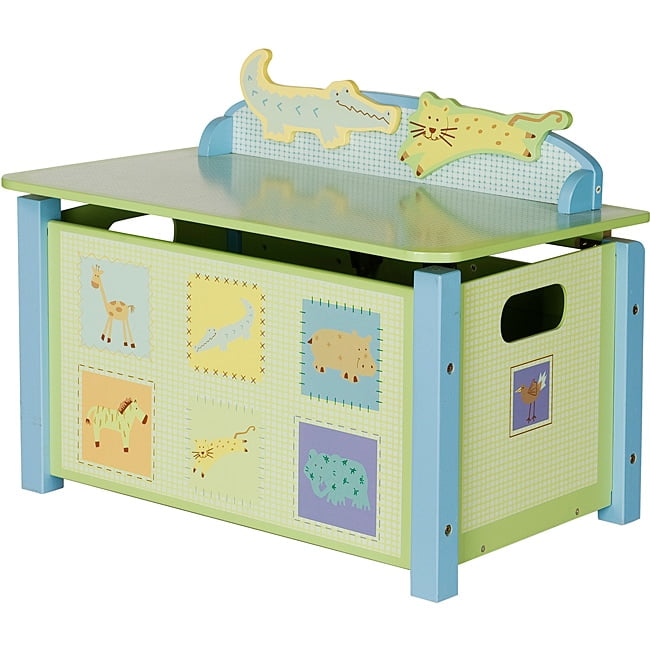 Homestar Children's Animal-Printed Toy Box - Walmart.com - Walmart.com