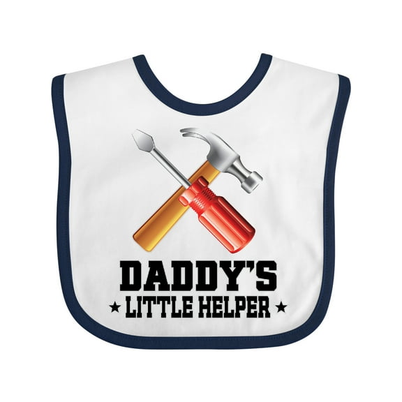 Inktastic Daddy Little Helper Tools Boys Baby Bib