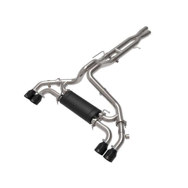 aFe Power Vulcan Series 2-1/2 IN to 3 IN Stainless Steel Cat-Back Exhaust  System Black Fit Jeep Wrangler 392 21-22  49-38098-B 