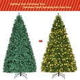 thumbnail image 4 of Gymax 8' Pre-Lit with 430 LED Lights Artificial Christmas Tree Stand Green, 4 of 9