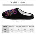 thumbnail image 2 of Men Rod Wave Slippers Non-Slip Fuzzy House Slippers Warm Soft Plush Winter House Shoes Indoor Outdoor Slip-On Shoes, 2 of 7