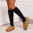 thumbnail image 5 of Women's Slouch Socks Long Boot Scrunch Sock Soft Cotton Knit Cozy Socks 3 Pairs, 5 of 5