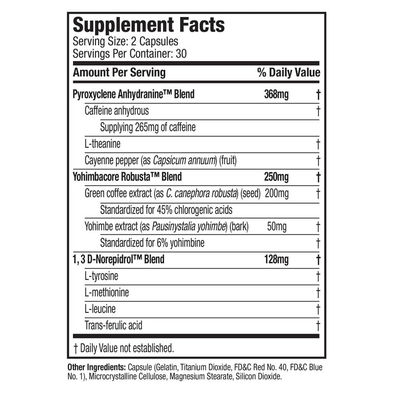 Hydroxycut Hardcore Weight Loss Capsules, Burn Calories, Increase Energy, 60 Ct, 30 Servings