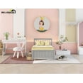 thumbnail image 3 of Bellemave Modern Twin Size Bed with Storage Wood Twin Bed Frame with Drawers Platform Bed with Headboard and Footboard, No Box Spring Needed, Gray, 3 of 11