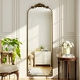 thumbnail image 2 of BEAUTYPEAK 66"x21" Arched Full Length Mirror Metal Vintage Mirror Baroque Style,Antique Bronze, 2 of 9