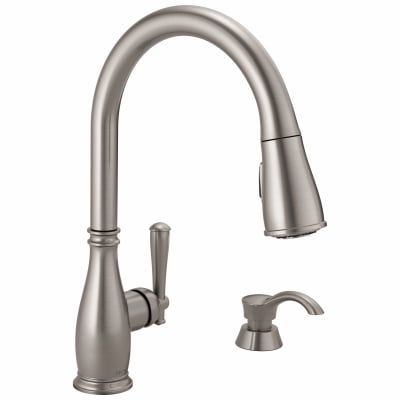 Delta Charmaine Pull-Down Stainless Spray Kitchen Faucet (Best Delay Spray For Man In India)