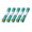 Green, variant on 5 Pack Soft Tailor Tape Set 60 Inch 1.5 Meter Centimeter PP Coil Body Measure for Sewing Fabric Fitting Home Use