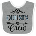 thumbnail image 3 of Inktastic Cousin Crew Girls Baby Bib, 3 of 4