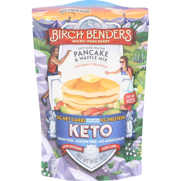 Birch Benders Griddle Cakes: Indulge in Keto-Friendly Pancake Waffle Mix - 10 Ounce