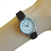 Women Quartz Analog Wrist Womens Watch Leather Strap Small Dial Delicate Watch Womens Analog Watch Business Watches Bk